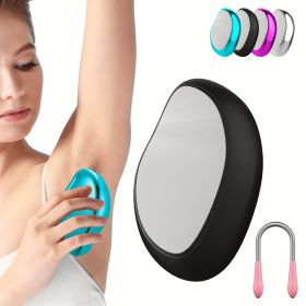 Crystal Hair Eraser - Hair Removal Tool Epilator Reusable (Color: TMQ-Black)