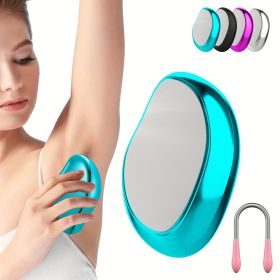 Crystal Hair Eraser - Hair Removal Tool Epilator Reusable (Color: TMQ-Blue)
